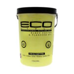 ECO Style Professional Styling Gel Black Castor & Flaxseed Oil 2.36 Liter