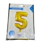 Foil Balloon 32 inch Gold Number 5
