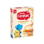 Nestle Cerelac Papas Infantis 8 Cereals e Mel 6 Meses 250 g