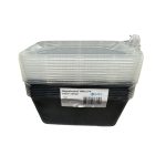 AP Quality Black Microwave Container 1000 CC 10 pieces