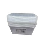 AP Quality White Microwave Container 1000 CC 10 pieces