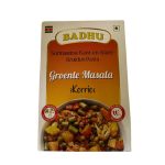 Badhu Vegetable Masala Kerrie Mild Spicy 100 G