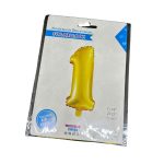 Foil Balloon 32 inch Gold Number 1