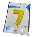 Foil Balloon 32 inch Gold Number 7
