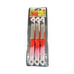 Knives 6 pieces red